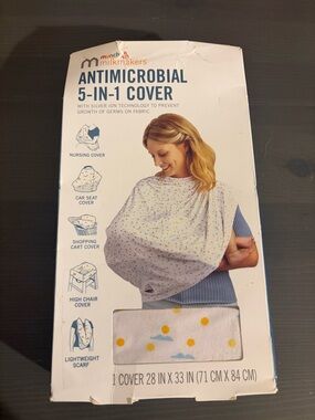 Munchkin Milkmakers 5-in-1 Nursing Cover Antimicrobial NIB ( New w/ Damaged Box)